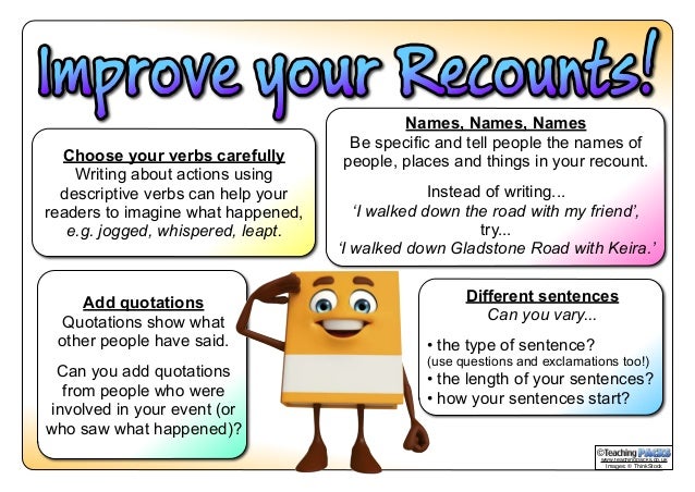 Write personal history essay recount