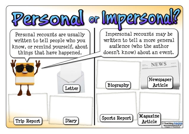 Write personal history essay recount