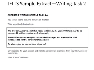 IELTS Sample Extract—Writing Task 2
 
