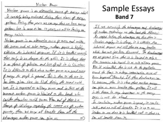 Sample Essays
Band 7
 