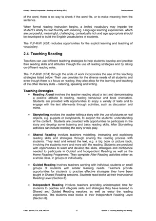 primary literacy programme – reading & writing | PDF