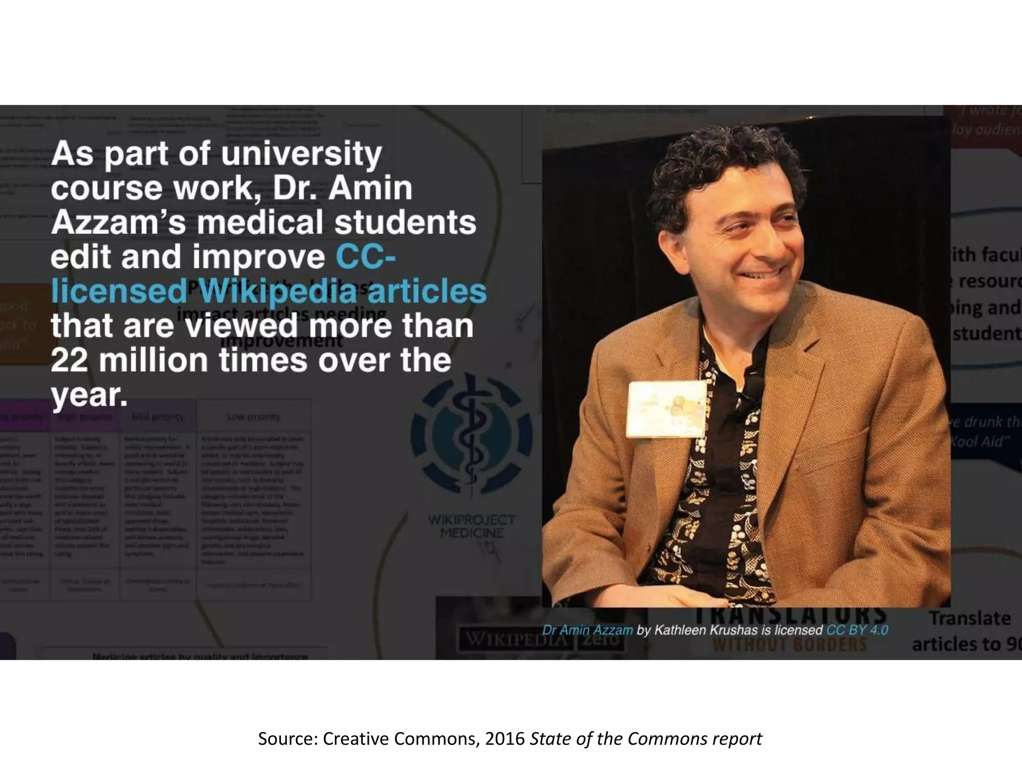 Source: Creative Commons, 2016 State of the Commons report
 