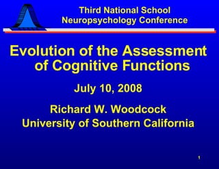 [object Object],[object Object],[object Object],[object Object],Third National School Neuropsychology Conference 