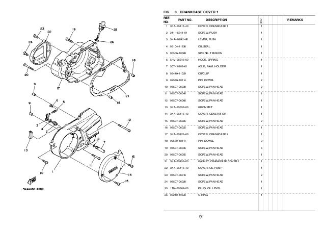 yamaha rx king engine cover