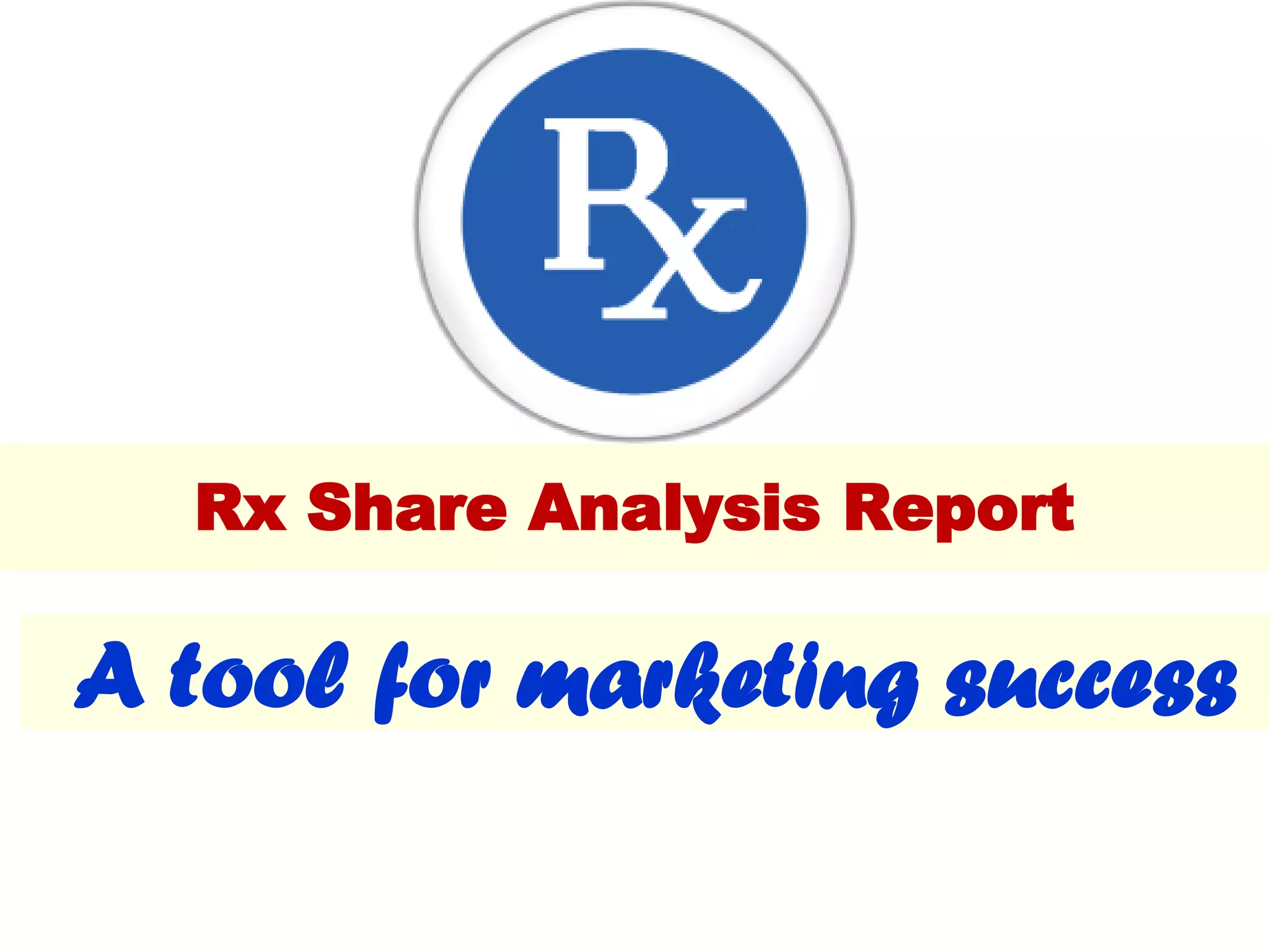 Rx Share Analysis Report
A tool for marketing success
 