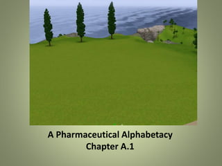 A Pharmaceutical Alphabetacy
Chapter A.1
 