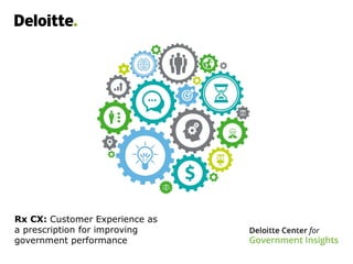 Rx CX: Customer Experience as
a prescription for improving
government performance
 
