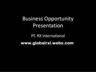 Marketing Plan Rxi  Indonesia / Internasional 