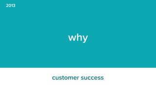 why
customer success
2013
 