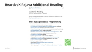 #dfua
ReactiveX RxJava Additional Reading
 
