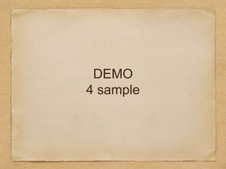DEMO
4 sample
 