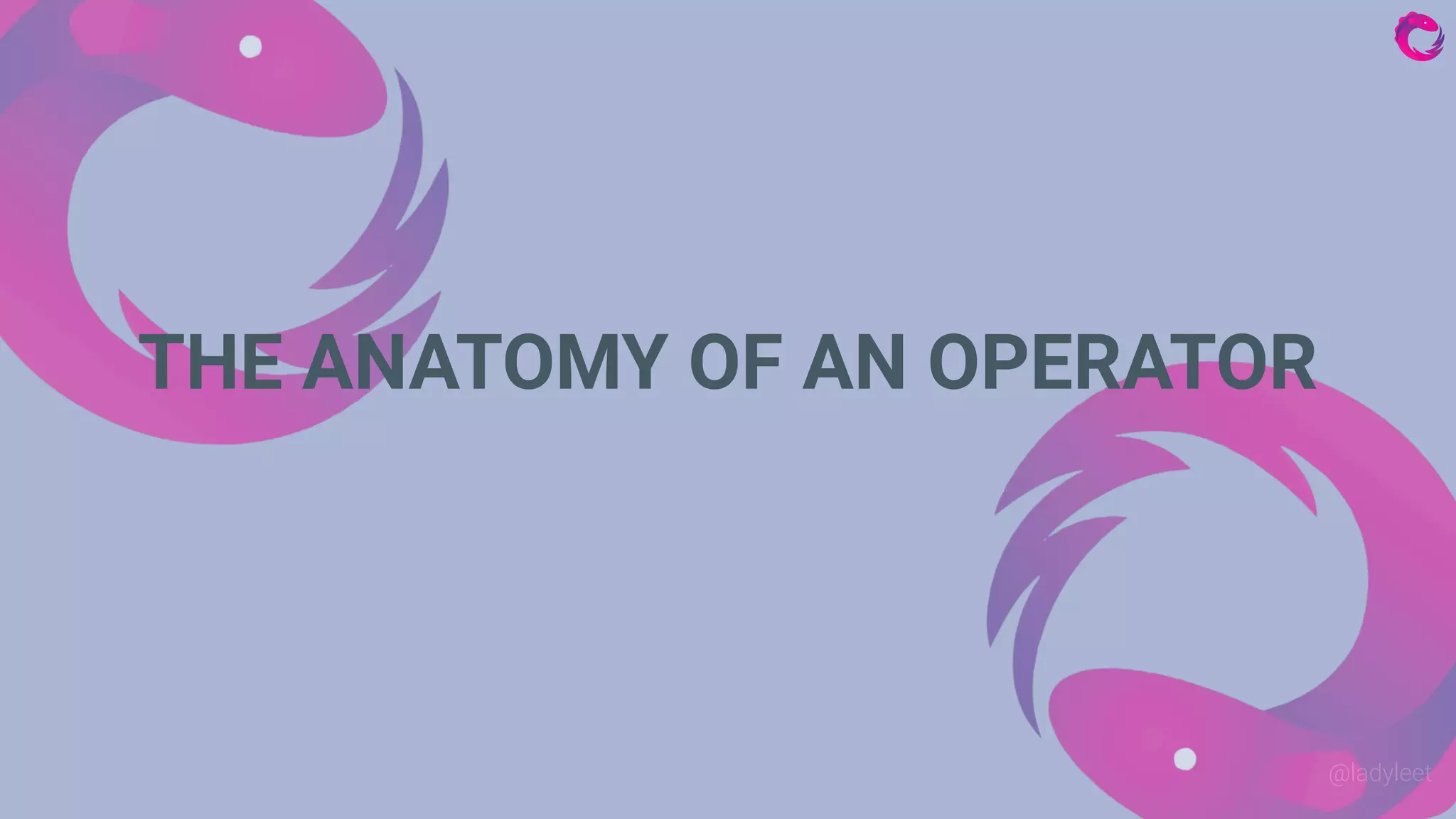 @ladyleet
THE ANATOMY OF AN OPERATOR
 