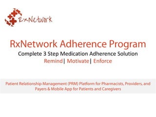 Complete 3 Step Medication Adherence Solution
Remind| Motivate| Enforce

 