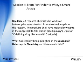 Cheminform Rx Database ChemInform RxnFinder | PPSX