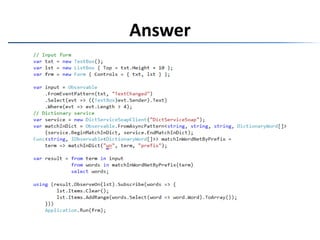 Create an Observable from an asynchronous web request