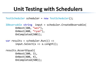 Schedulers Revisited