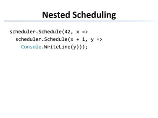 Fan-out SchedulingSchedulerSchedulerSchedulerSchedulerSchedulerSchedulerScheduler