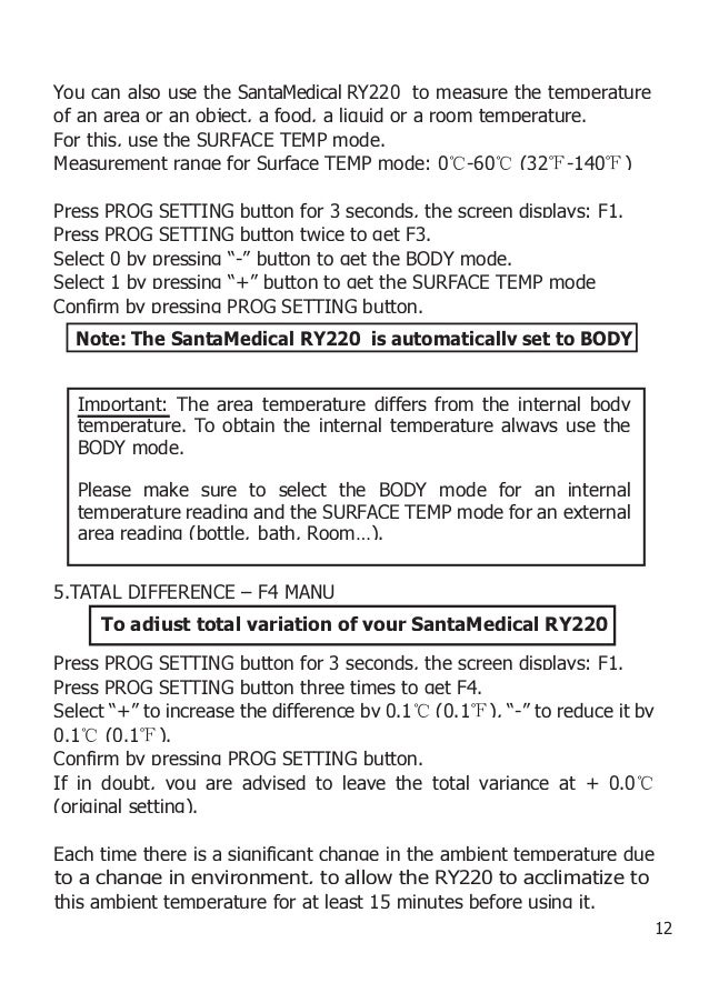 Infrared Ear Thermometer Manual