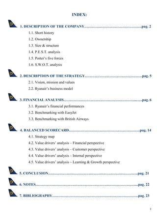 Ryanair - Accounting, finance \u0026 control project