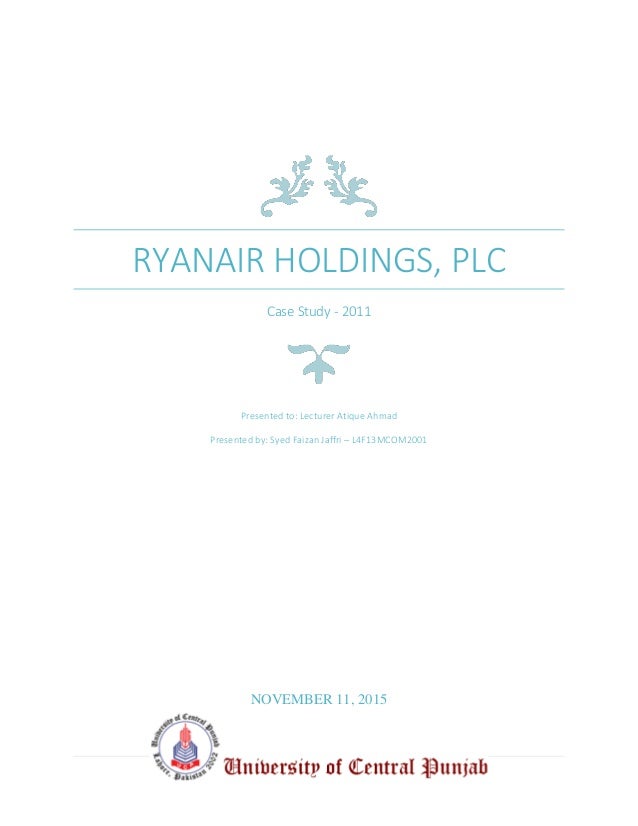 Case Analysis Of Ryanair