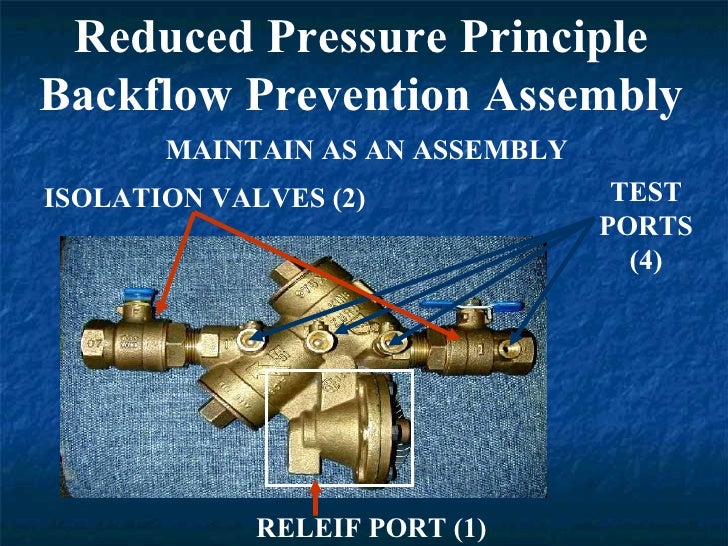Reduced Pressure Principle Backflow Prevention Assembly www.slideshare.net
