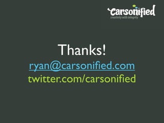 FOWA Tour- Ryan Carson