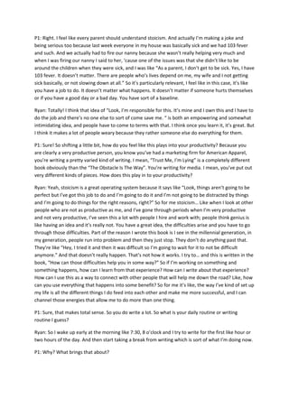 Ryan holiday transcript | DOC