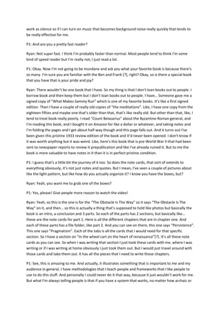 Ryan holiday transcript | DOC