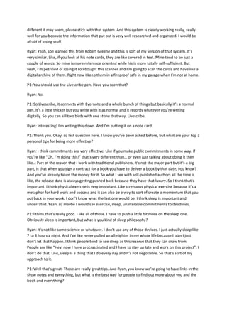 Ryan holiday transcript | DOC