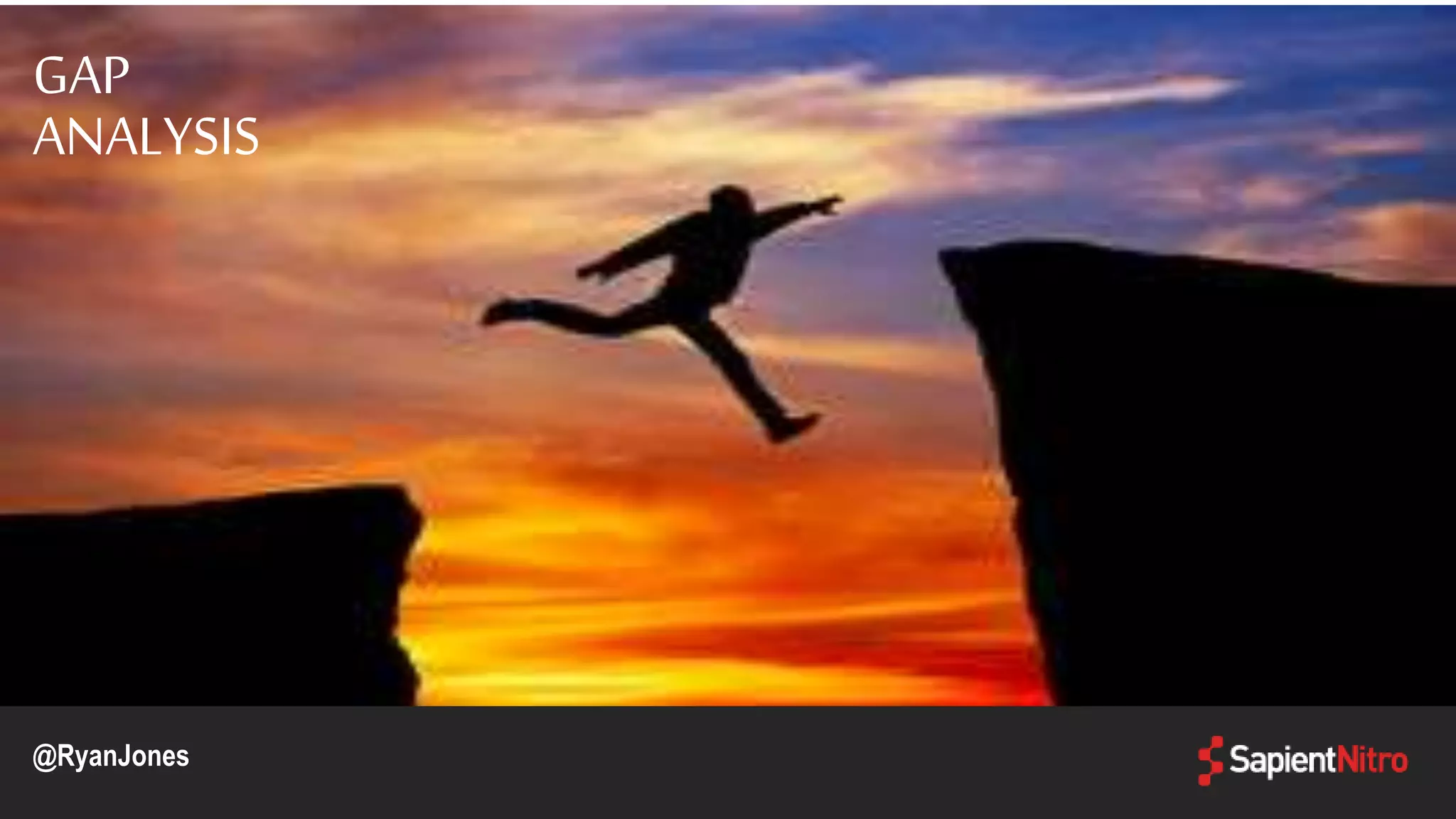 GAP
ANALYSIS
@RyanJones
 