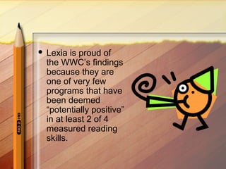Lexia Presentation by Ryan | PPT | Education