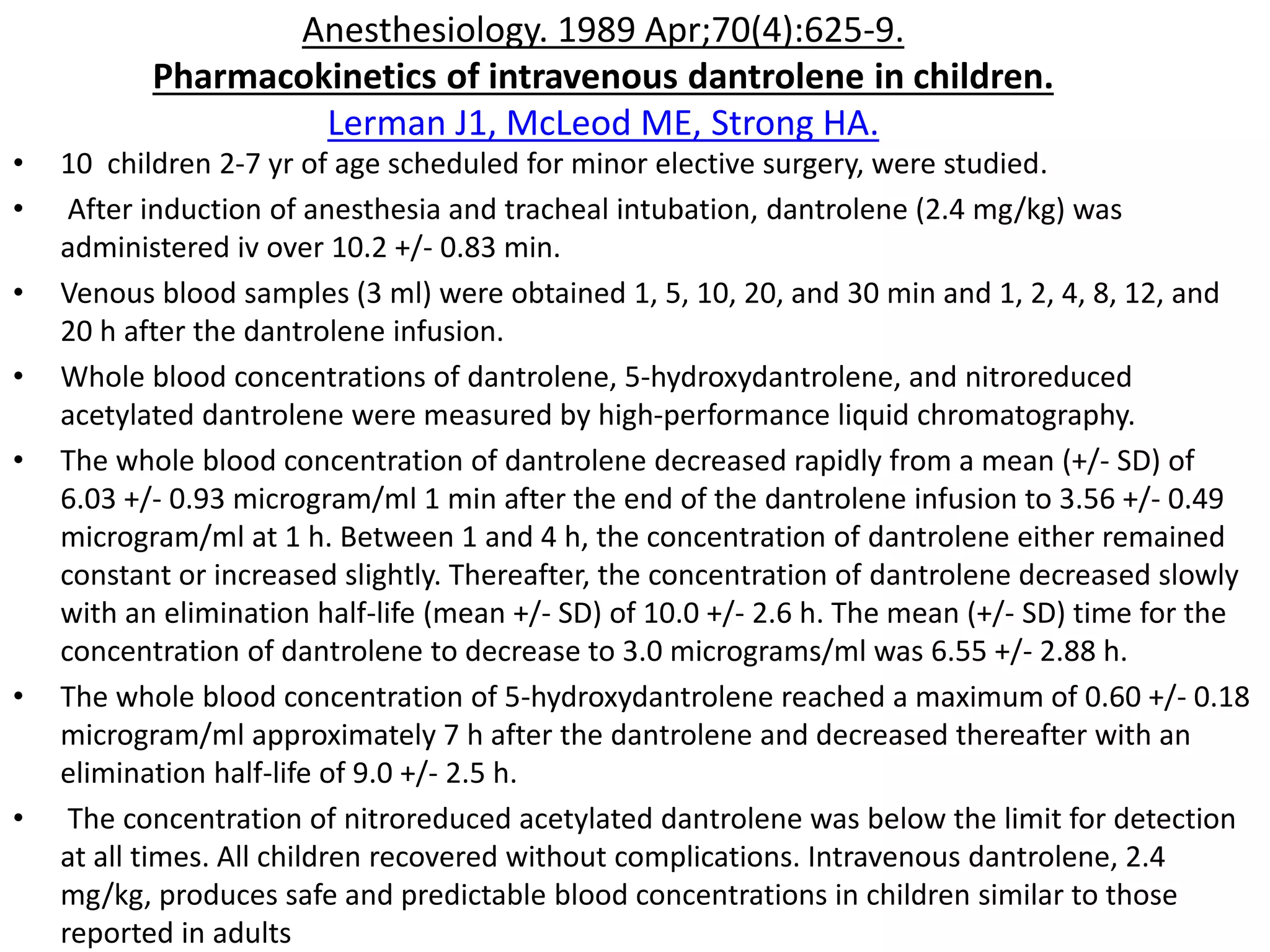 Ryanodex,a new dantrolene formulation | PPTX