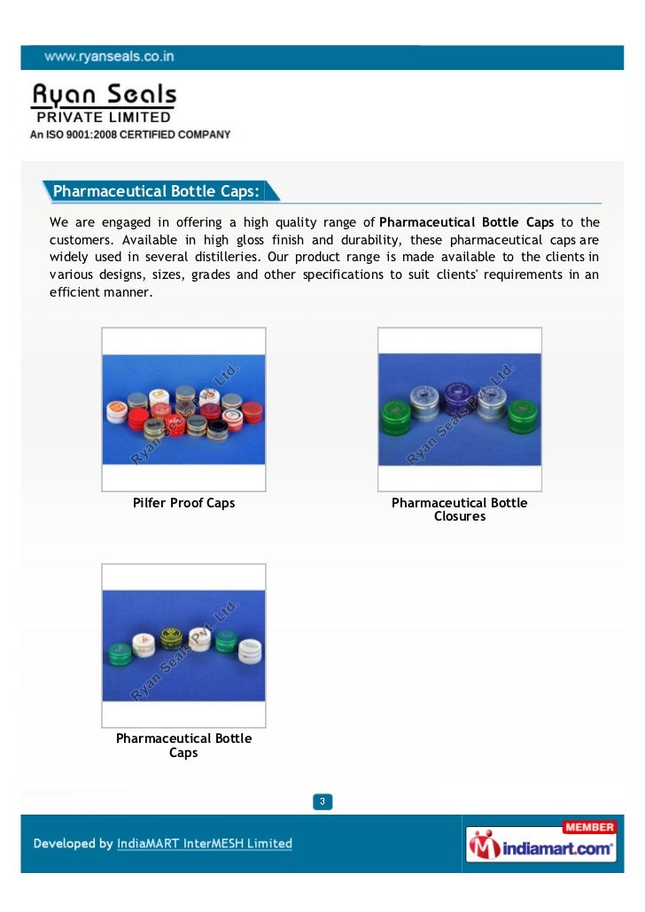 Ryan Seals Pvt. Ltd, Mumbai, Bottle Caps,Closures and Seals