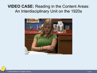 VIDEO CASE:  Reading in the Content Areas: An Interdisciplinary Unit on the 1920s 