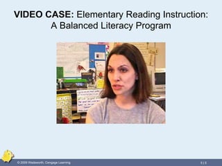 VIDEO CASE:  Elementary Reading Instruction: A Balanced Literacy Program 