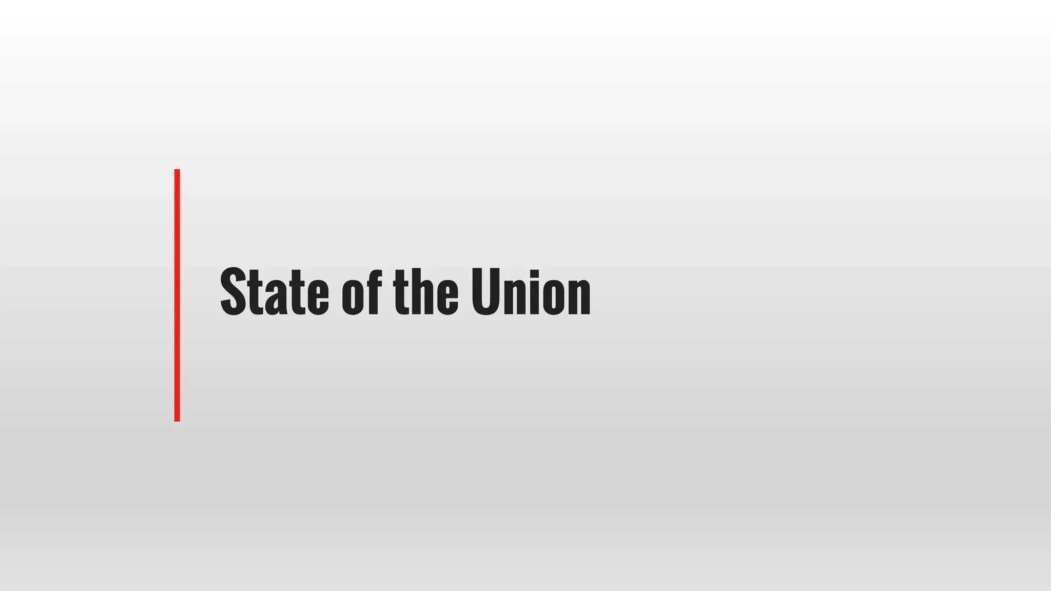 State of the Union
 