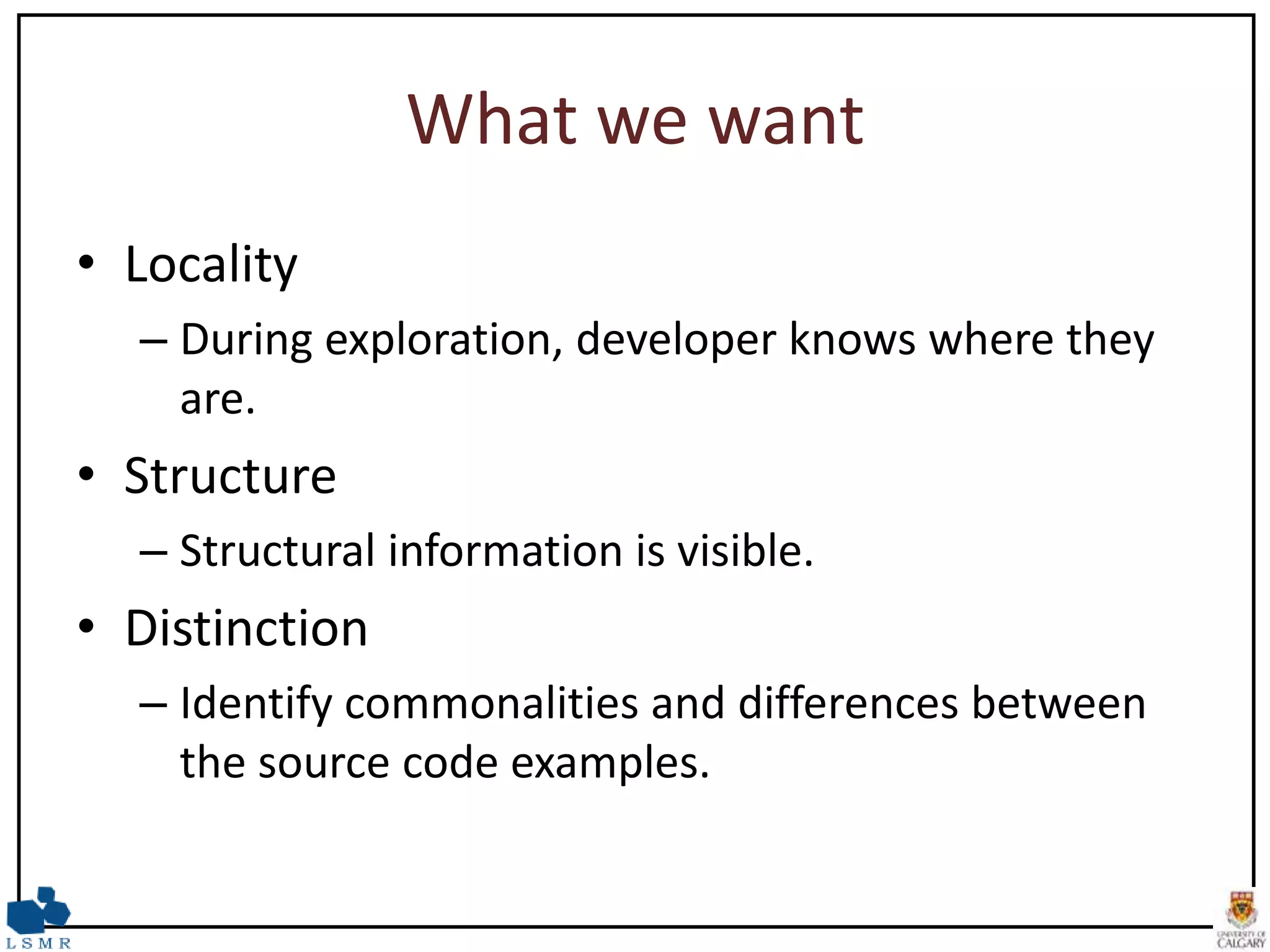 Compare and Contrast: Visual Exploration of Source Code Examples ...