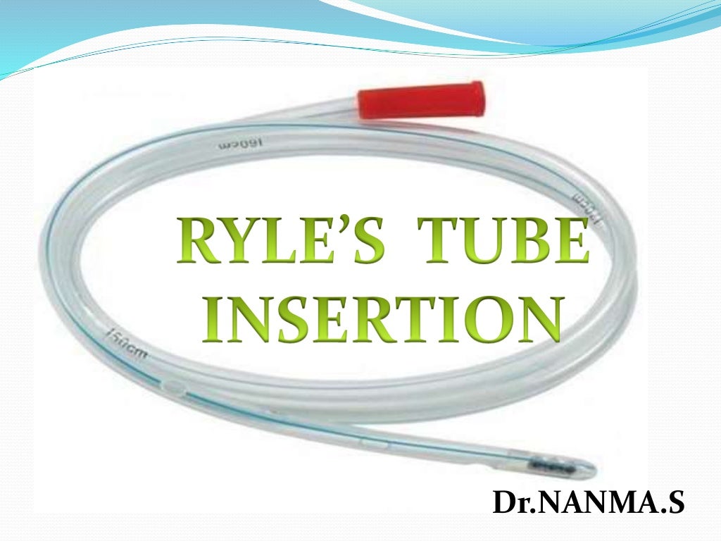 Ryles tube insertion