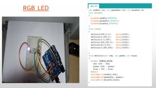 The arduino and iot | PPTX