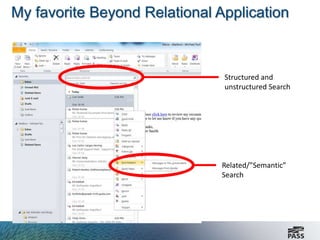 24 Hour of PASS: Taking SQL Server into the Beyond Relational Realm | PPT