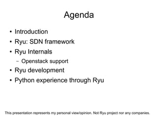 Ryu Using Control Sdn Ryu sdn framework | PDF