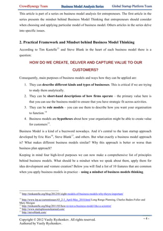 Why do we need business models or Mindset behind Business Model ...