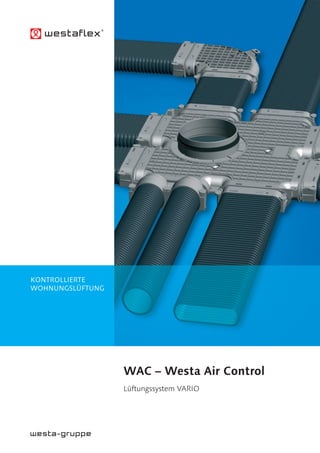 WAc – Westa Air control
Lüftungssystem VARIO
KONTROLLIERTE
WOHNUNGSLÜFTUNG
 