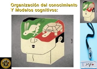 Organización del conocimientoOrganización del conocimiento
Y Modelos cognitivos:Y Modelos cognitivos:
 