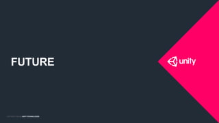 COPYRIGHT 2014 @ UNITY TECHNOLOGIESCOPYRIGHT 2016 @ UNITY TECHNOLOGIES
FUTURE
 