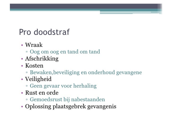 De Doodstraf