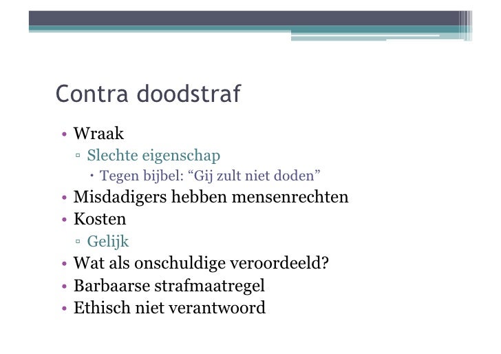 De Doodstraf