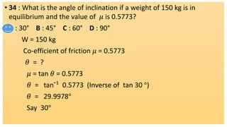 FRICTION - WORKSHOP CALCUALTION AND SCIENCE 2ND YEAR | PPTX