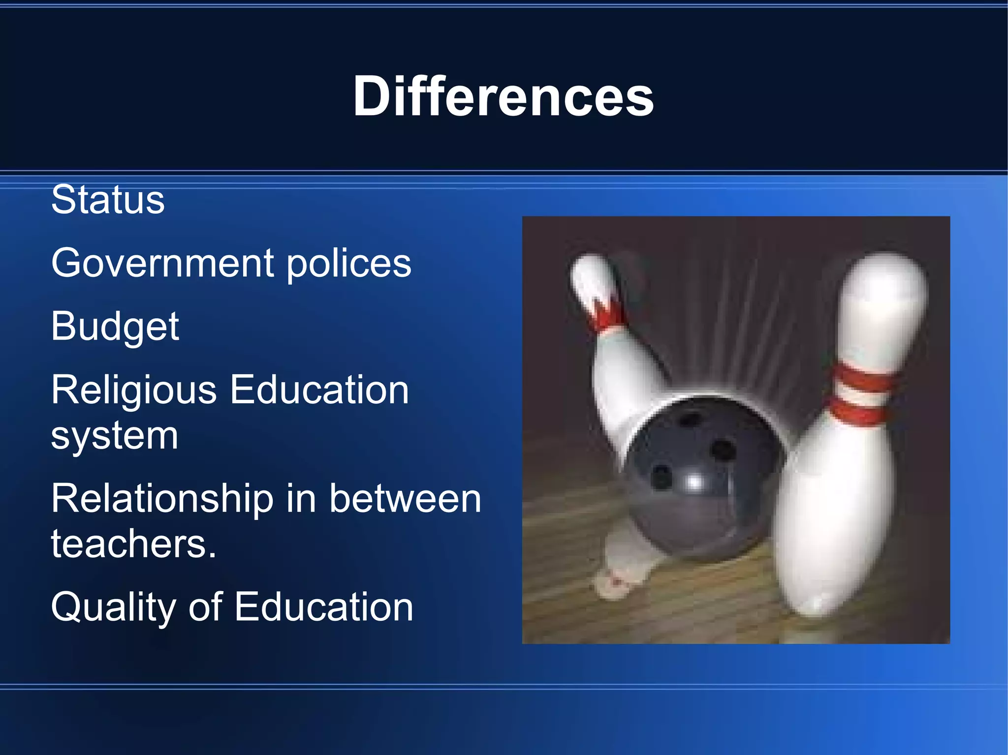 Stages of education levels 