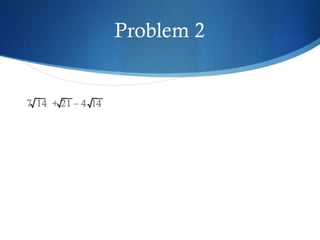 Simplifying basic radical expressions 2